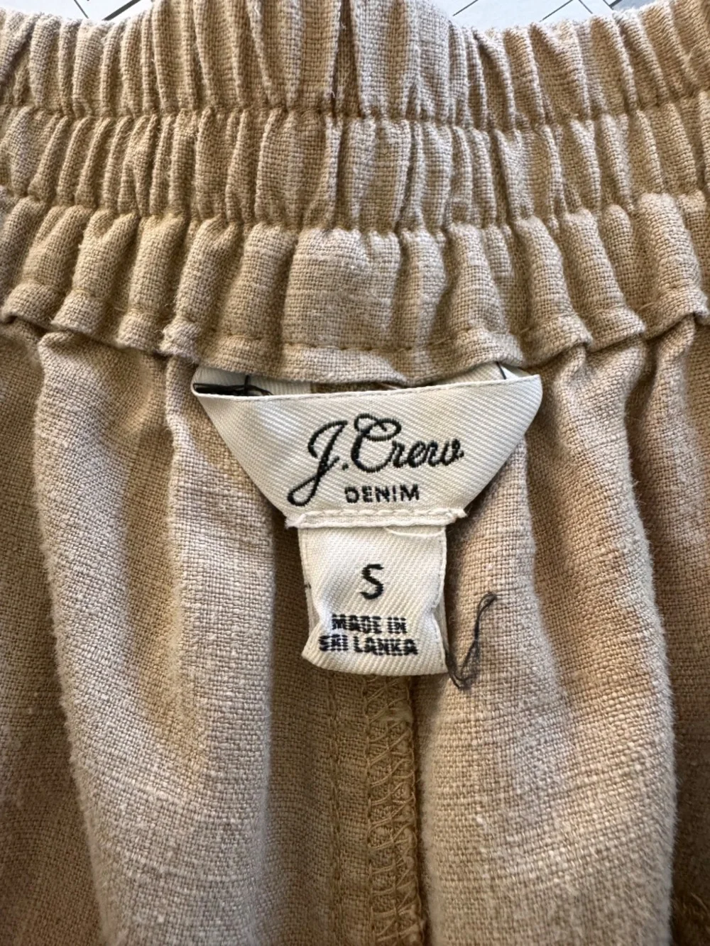 JCrew Linen Blend Pull-On Pants